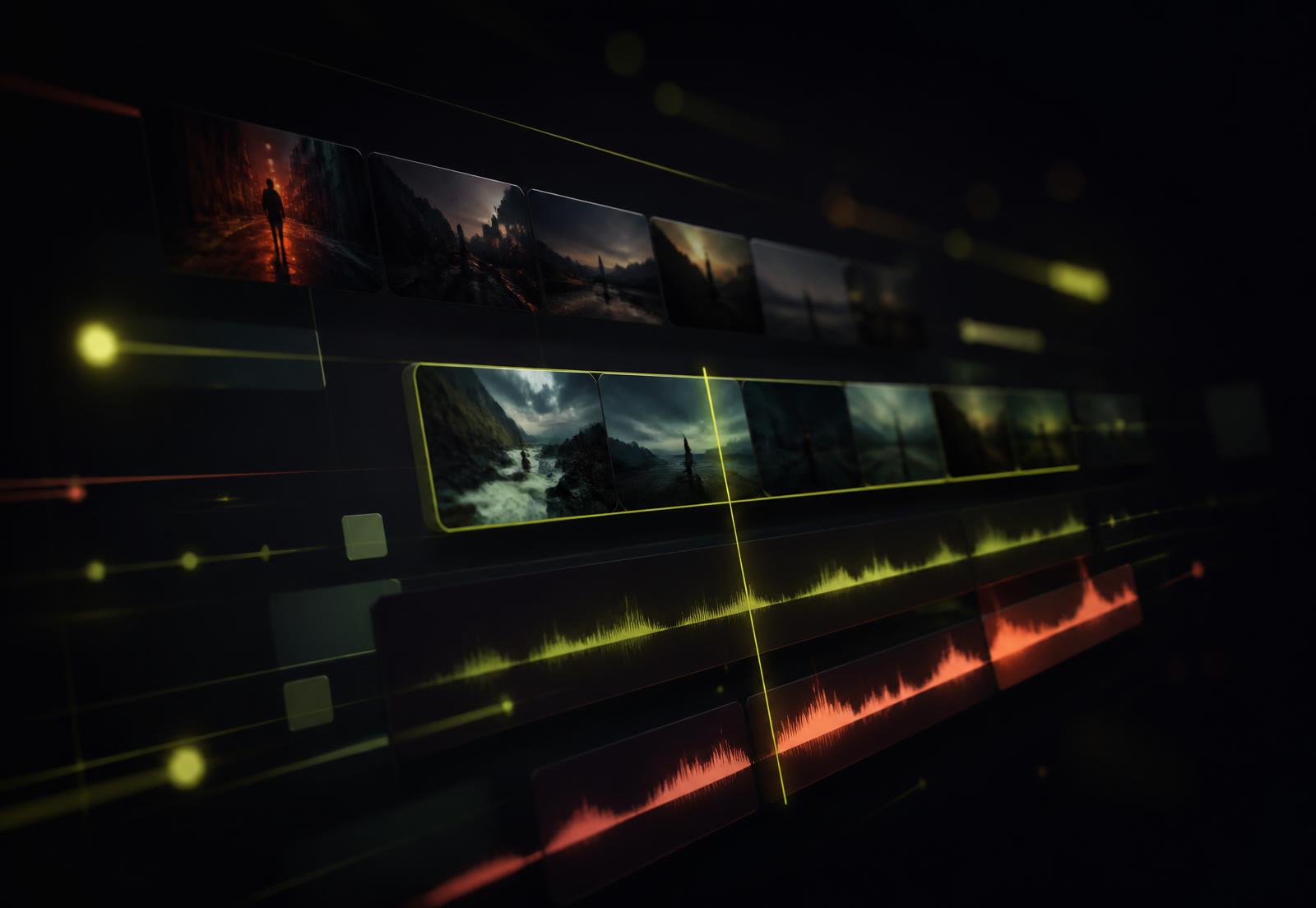 Vibecut AI timeline assembling the best takes from raw footage